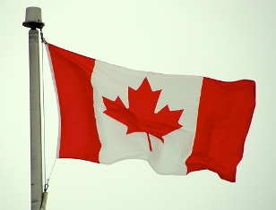 Canada flag: Image from Flickr by scazon
